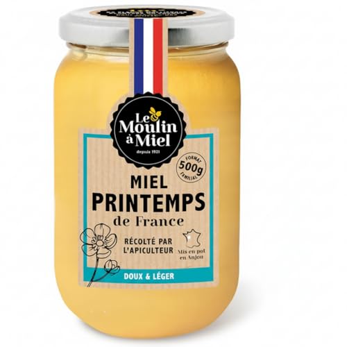LE MOULIN À MIEL Miel crémeux de printemps de France 500 g