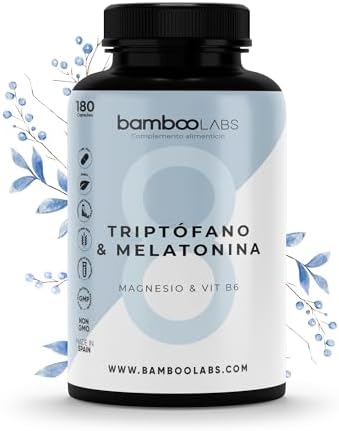 Bamboo Labs - L- Triptofano con Melatonina y Magnesio y Vitamina ...