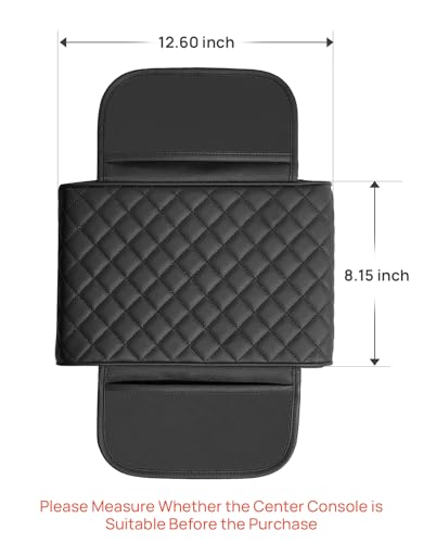 image for JOYTUTUS Center Console Cover for SUV Sedan, Thick Arm Rest Pad with S