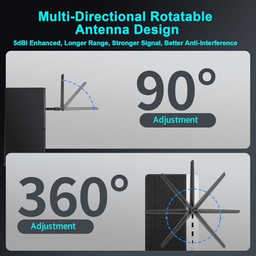 Hakimonoe USB Bluetooth Adapter for PC Laptop, Wireless Dongle for Windows 11 10 8.1 7 Linux Desktop, Pair w/Bluetooth Headphones Speaker Mice Keyboard Printer Controller (BT5.4, Long Range BT548) - Image 7