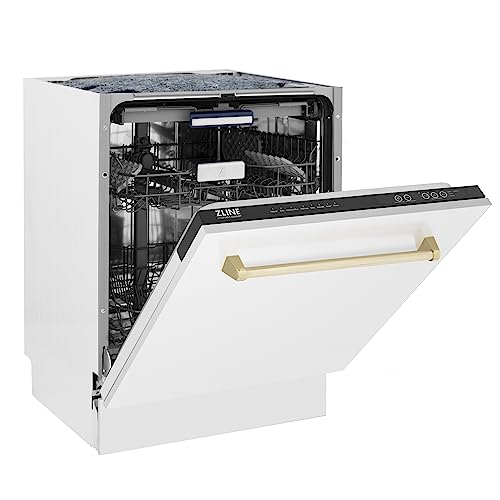 Zline Kitchen And Bath DWVZ-WM-24-G Zline Autograph Edition 24 Inch 3Rd Rack Top Control Tall Tub Dishwasher In White Matte thumb #4