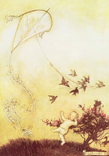 Cuadro pintura murales decor Vuelo de cometas en los jardines para decoraciones del hogar 60x90