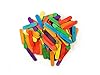 Multicraft Imports Mini Craft Sticks-Colored 2.6" 120/Pkg #1