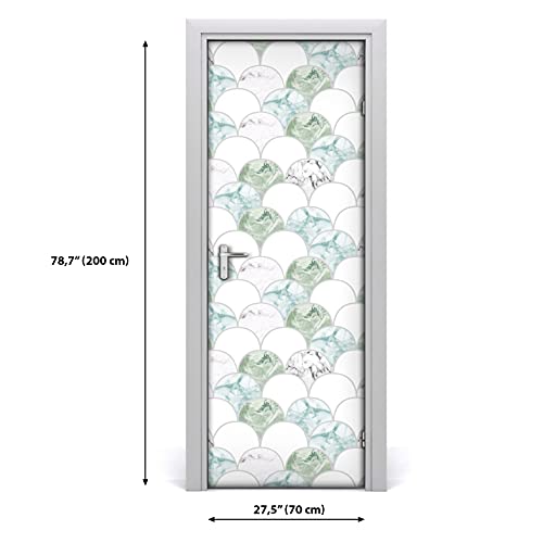 Étiquette décoration auto-adhésive imperméable pour rénover une porte - 3