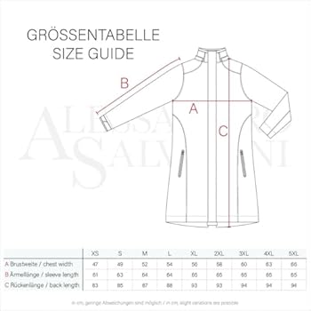 A. Salvarini AS-131 Softshelljas voor dames, waterafstotend, outdoor, lang, bordeaux, 5XL