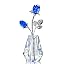 Blue Two Head Rose