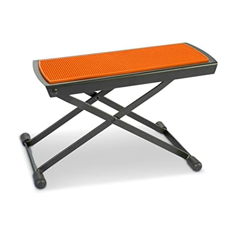 GEWA Adjustable Metal Footrest in Orange Cover
