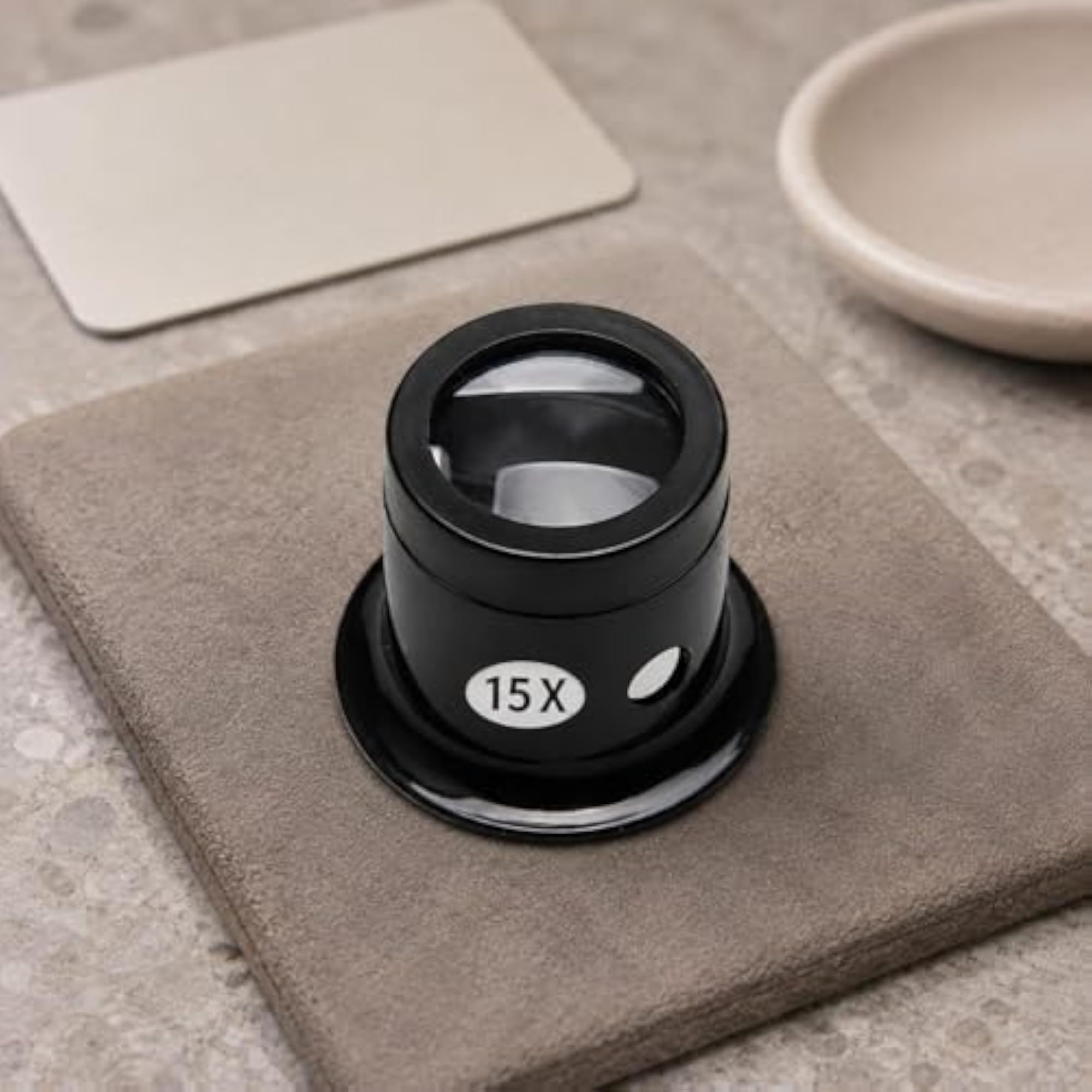 Cylindrical Body Watch Repair Loupe, 15X Magnification