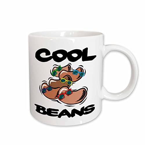 3dRose Funny Cool Beans Sayings Design 15oz Mug