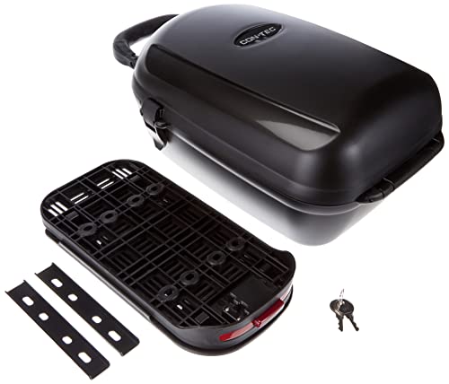CONTEC Unisex - Erwachsene Cargo Plus Fahrradbox, schwarz, 13 Liter Cover