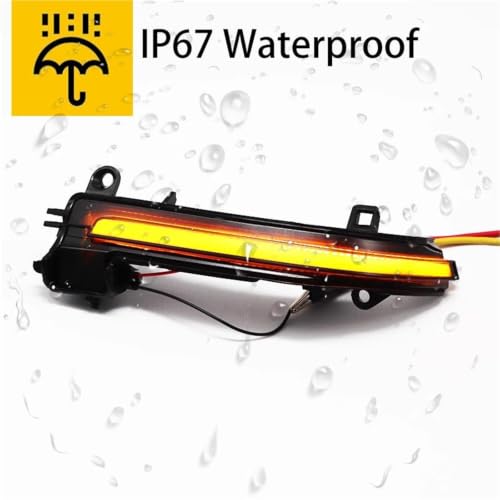 Luz LED para espejo retrovisor con intermitente dinámico para BMW F30 F20 X1 i3 3