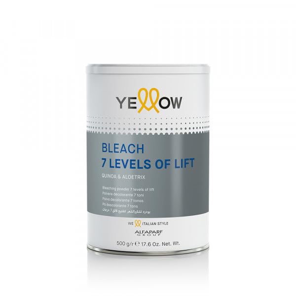 YELLOW Scalp bleach 7 levels of lift purple pigments 500g