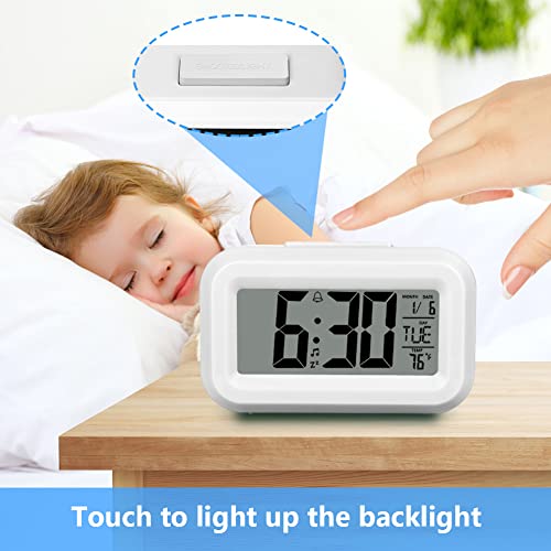 Miniatura 6 de Vicloon Reloj Despertador Digital,Reloj De Cabecera,Despertador De 12 24 Horas Con Retroiluminación Lcd,Inteligente Reloj Despertador Digital Para Dormitorio,Oficina,Viaje