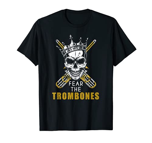 Trombonista Cráneo Regalo Divertido Música Trombón Camiseta Cover
