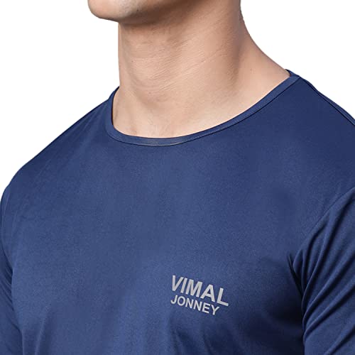 Image of Mack Jonney Men Round Neck Polyster Regular Fit T-Shirt