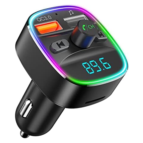 Nulaxy Bluetooth FM Transmitter for Car Cover