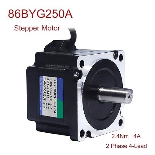 Moteur pas à pas 86 à couple élevé 2.4Nm et arbre robuste 14mm - 3