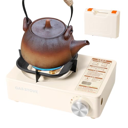 Zunishaone Stufa portatile, Stufa da campeggio per escursionismo con valigetta trasporto, cucina da 6000 W con accensione automatica, per attività all'aria aperta, escursionismo, viaggi pic-nic