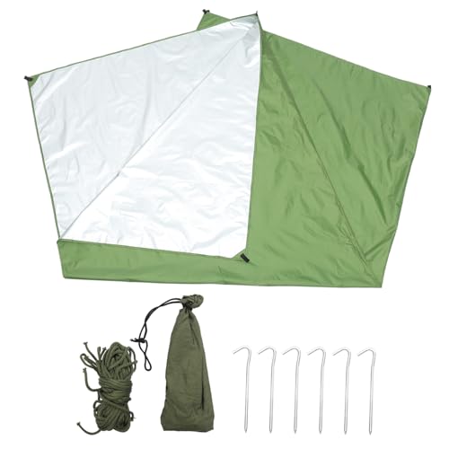 ibasenice Multi-Purpose Outdoor Tent Beach Shade Camping Accessory Hiking Supply Waterproof Tarp