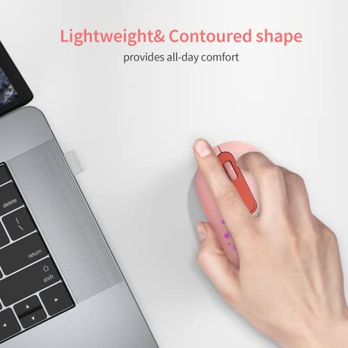 Pryrose Led Wireless Mouse, Backlit Color Changing Mouse With Honeycomb Shell, 2.4G Wireless Rechargeable Slim Silent Mice, 3 Adjustable Dpi For Laptop Computer Chromebook #TOP4