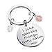 Nancy Quote I Like Sparkly Things They Calm Me Llavero Regalo Para Ella, 3.0, Acero inoxidable