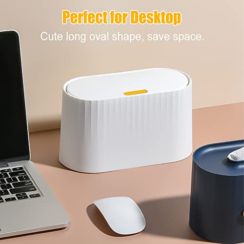 Shaidojio Mini Trash Can With Lid, Desktop Trash Cans, Removable Small Garbage Can With 90Pcs Trash Bags, Pop Up Tiny Countertop Trash Bin For Desk Office, Bedroom, Bathroom, Vanity (Green) #TOP5
