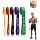 Resistance Bands Set, 5 Pack Natural Latex Pull Up Assist Bands, 5-125 LBS for Strength Training, Home Fitness, Physical Therapy