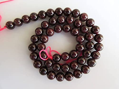 Grenat perles grand trou 8mm en pierre naturelle d'exception pour création de bijoux raffinés