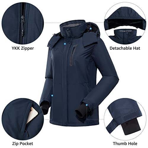 Golden Camel Women's Ski Jacket Hooded Mountain Winter Coats All Round Waterproof Warm Windbreaker Snowboarding Clothes #TOP3