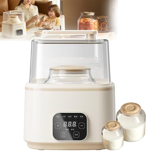 Fabricante de iogurte elétrico (1L/2L), máquina de fermentação doméstica inteligente, grande capacid