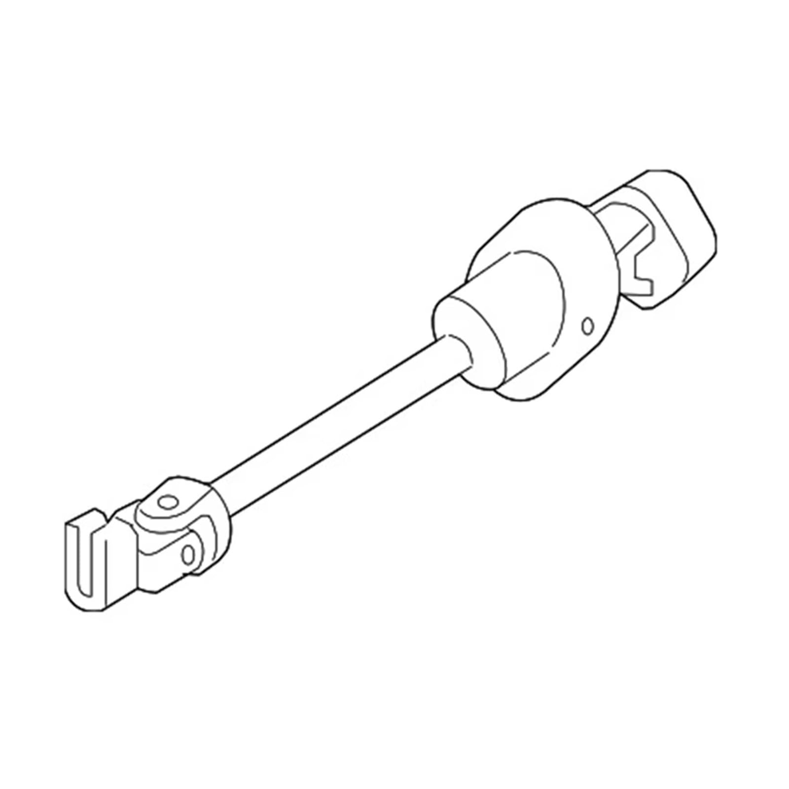 Arbre Transmission Avant Double Cardan Pour Hummer H3 2006-2010 Pour H3T 2009-2010 Accouplement D'arbre Intermédiaire Colonne Direction Automobile 19256702