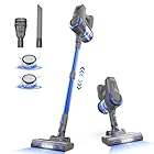 Generico Aspirapolvere Senza Fili, Scopa Elettrica Senza Fili ultraleggero 6 in 1, 55 minuti di autonomia, Anti-Avvolgimento, Aspirapolvere potente per Pavimenti/Tappeti/Peli Animali