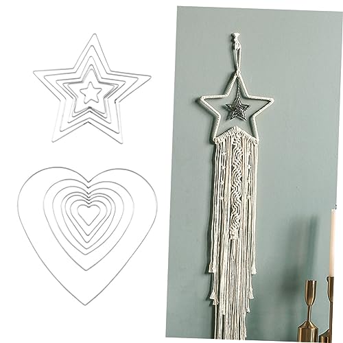 Manualidades de metal RORPOIR con forma de corazón duradera para proyectos de decoración DIY 4