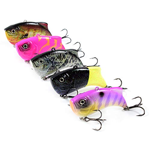 Yialia 65mm 14g Plástico Duro VIB Isca Crankbait 3D Olhos Realistas Afundando Iscas De Pesca Gancho