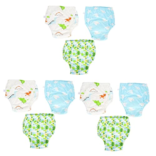 DOITOOL 9 Piezas Ropa Pañal Bebé Pantalones Bebé Transpirable Para Pantalón M Ropa Interior De Pañales Mixtos Suministros Para Niños Pequeños Pañales De Estilo Reutilizable Elástico