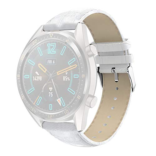 Preisvergleich Produktbild NIUQY Sonderverkauf Runder Schwanz Ersatz Leder Uhrenarmband Handschlaufe Geeignet Kompatibel mit / Ersatz für Huawei Watch GT Personalisiert Dienstprogramm Requisiten Ausverkauf