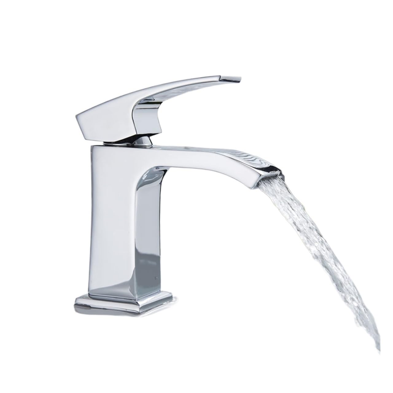Robinet cascade en laiton haut de gamme mitigeur de bassin noir mat pour salle de bain