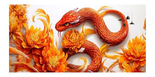 Diamond painting de serpientes para decorar cuartos infantiles con manualidades DIY 2
