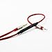 KetDirect Cable for Sennheiser Momentum / Momentum 2.0 / HD1 Wireless On-Ear headphones, Remote volume control & Mic compatible iphone ipod ipad iOS only Red