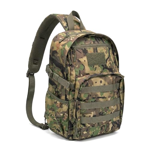 LOOGU Tactical Sling Bag for Men, Military Shoulder Backpack, Water Resistant Assault Pack for Hunting Outdoor Hiking