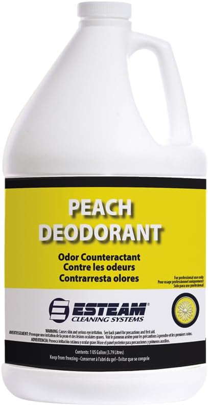 Esteam Peach Deodorant, Carpet and Fabric Deodorizer, Odor Counteractant, 1 Gallon