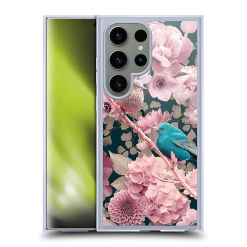 Coque gel compatible MagSafe pour Samsung S24 Ultra motif oiseaux