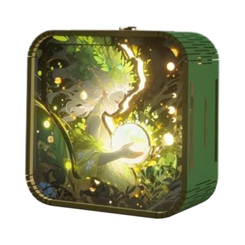 Puzzle in legno illuminato 3D, luce notturna Set di artigianato per lampade da comodino Luce notturna per bambini per donne e bambini, decorazioni per la casa comodino