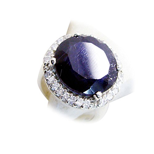 Bague promesse en iolite et argent 925 à porter au quotidien pour un style chic