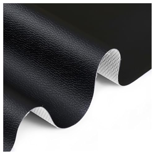 Similicuir pour meubles et canapé tissu simili cuir noir au mètre