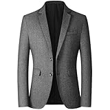 A juego: La chaqueta para hombre se puede combinar con camiseta, camisa, jersey, pantalones, vaqueros, pantalones informales y mocasines o zapatos de cuero, haciéndole elegante, guapo y generoso