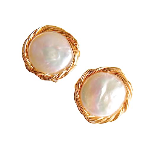 Boucles d'Oreilles Clou Plaquées Or légères pour oreilles sensibles