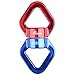Azarxis 30KN Tree Swing Swivel Spinner, Safest Rotational Climbing Rope Devices Hanging Hook Accessory for Childrenâ€™s Web Tree Swing Setting, Aerial Silks Dance (Red + Blue)