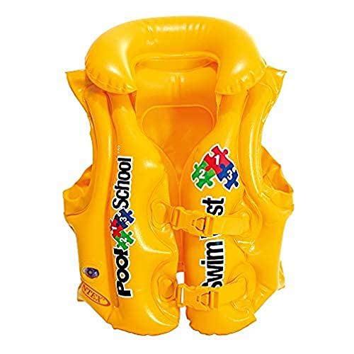 Intex- Giubbino Pool School, Colore Giallo, 58660