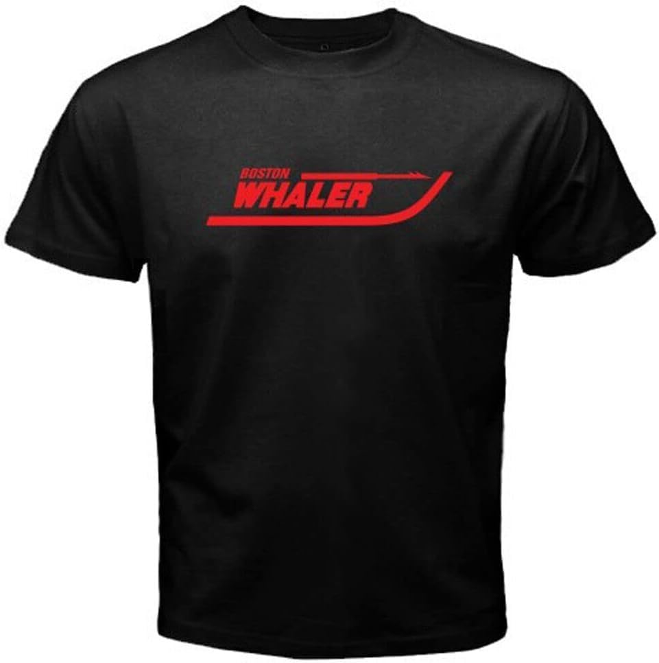 standard size NNCKPYSOU Boston Whaler Logo Men\'s Black T-Shirt Size S to 3XL Black
